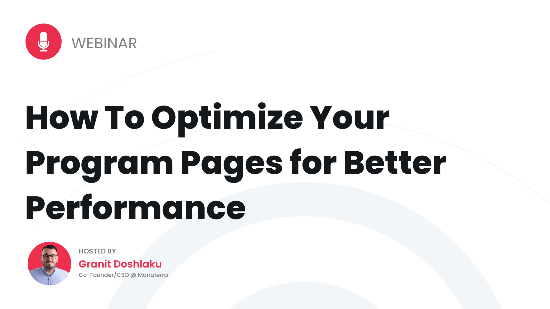 How To Optimize Your Program Pages for Better Performance