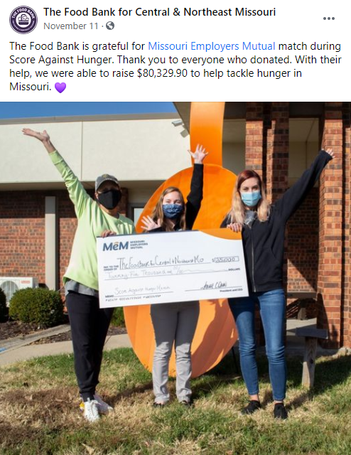 Food Bank Facebook Post